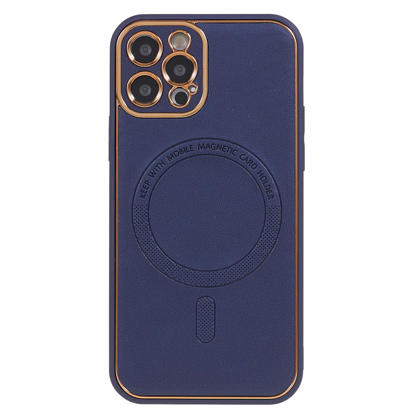For iPhone 12 Pro PU Leather Coated TPU PC Phone Case Electroplating Magnetic Protective Cover For iPhone 12 Pro PU Leather Coated TPU PC Phone Case Electroplating Magnetic Protective Cover